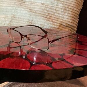 Nikon Prescription Glasses. Bronze metal-rimmed rectangular 54-17-140.